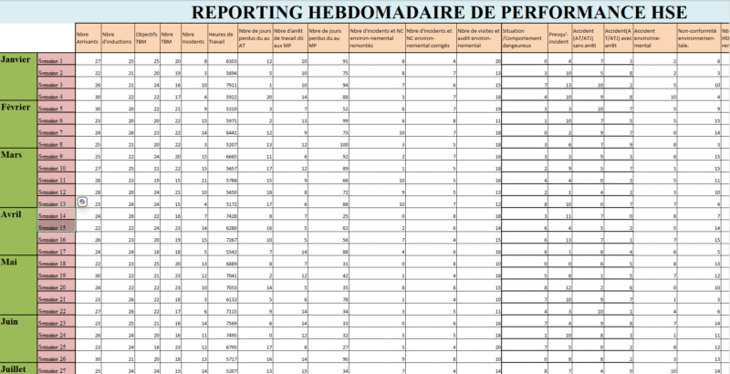Tableau de bord de reporting mensuel des indicateurs – Image 5